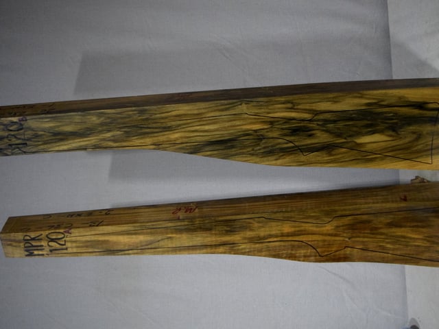 Left side of MPR 120A & 120B stockwood blank