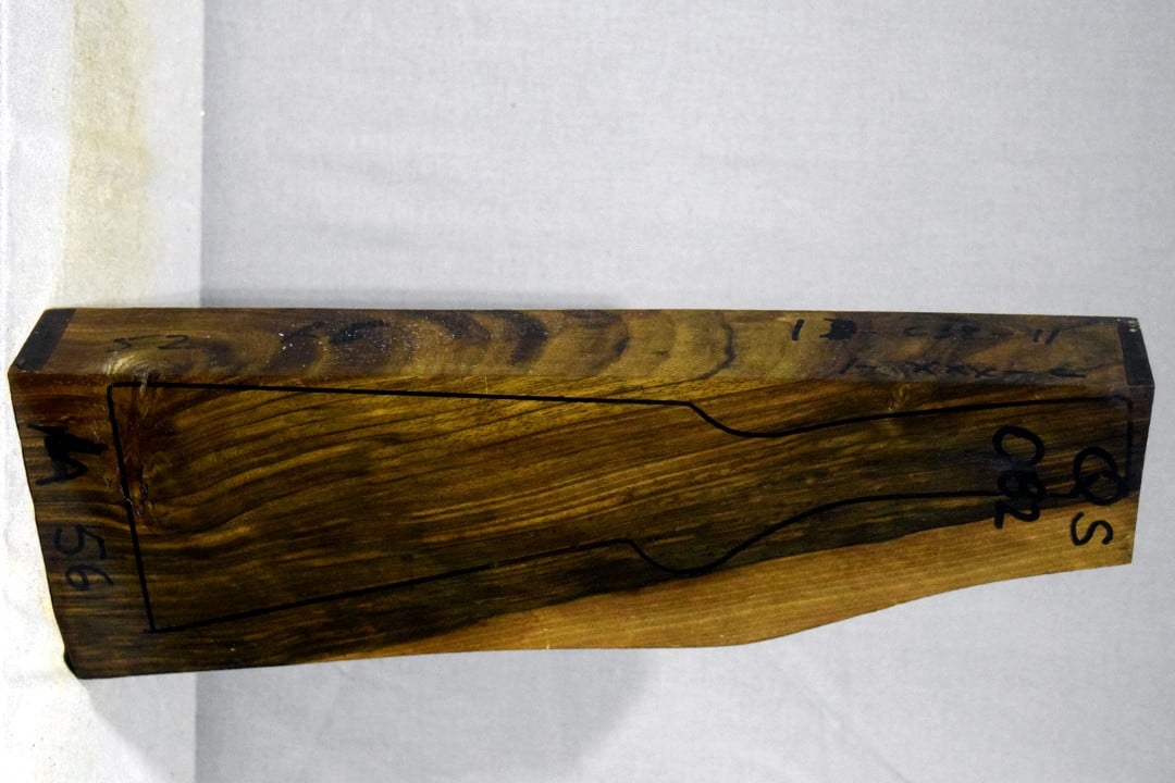 Right side of QS 082 stockwood blank