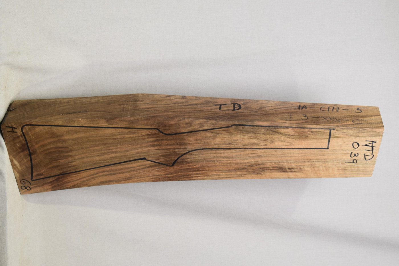 Right side of NTD 039 stockwood blank