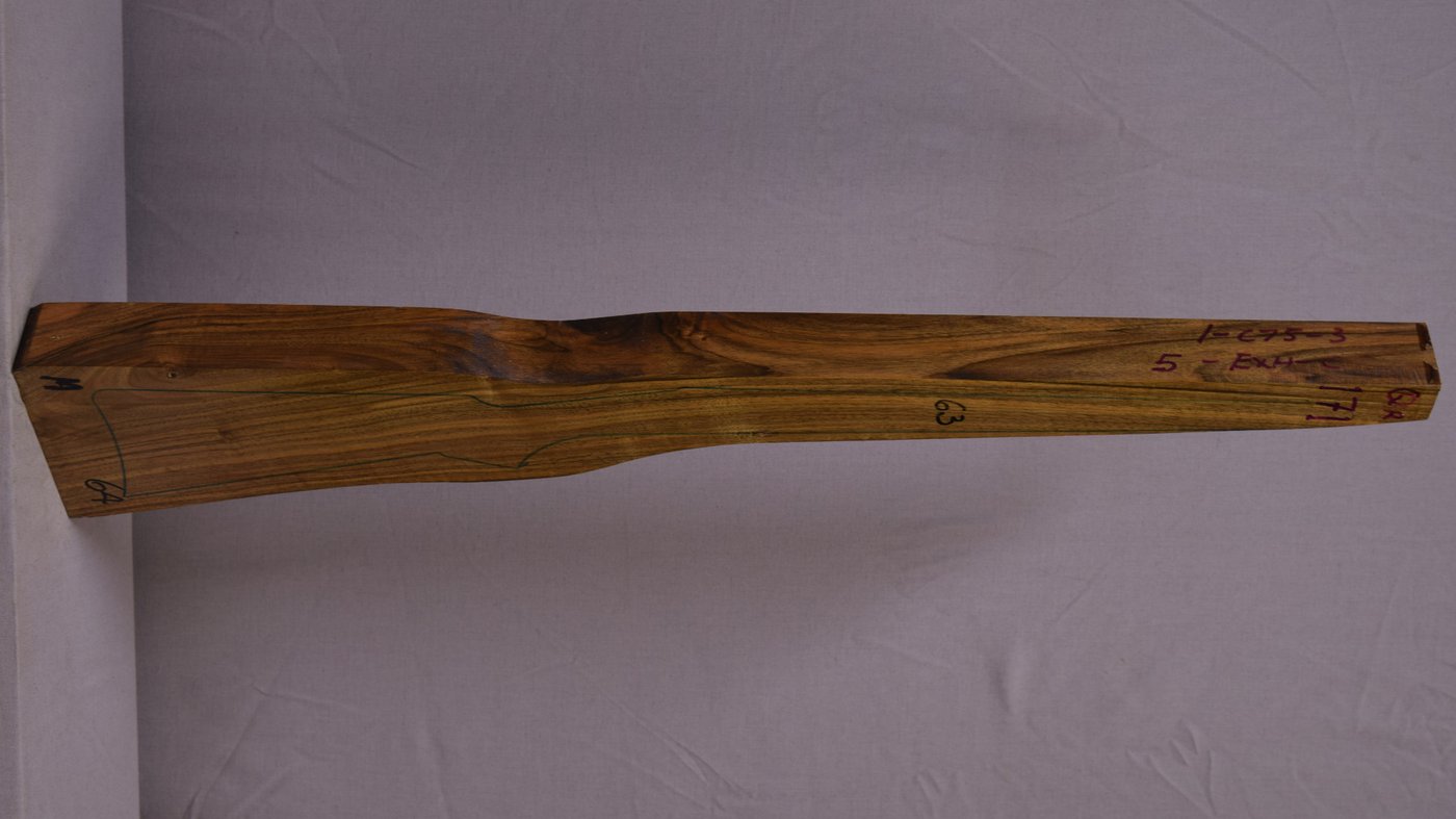 Right side of QR 171 stockwood blank