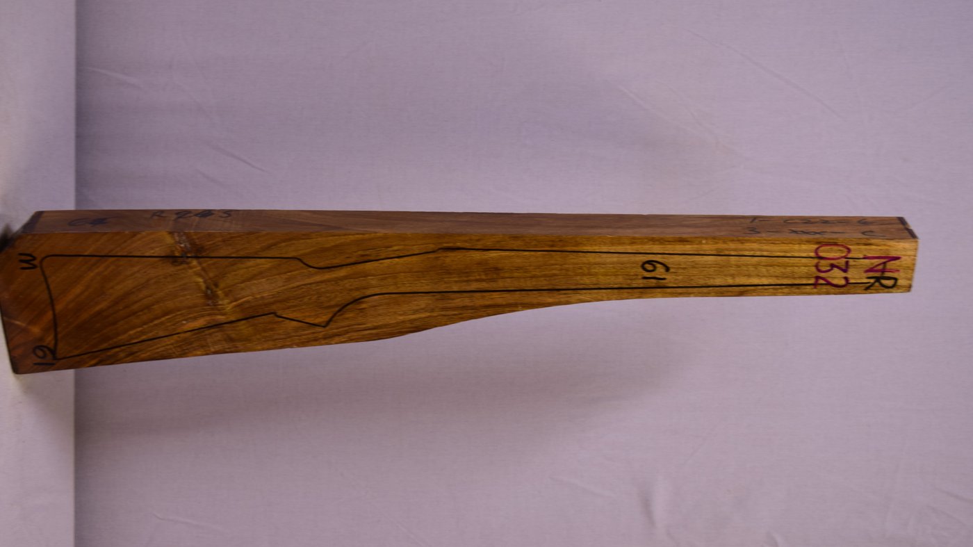 Right side of NR032 stockwood blank