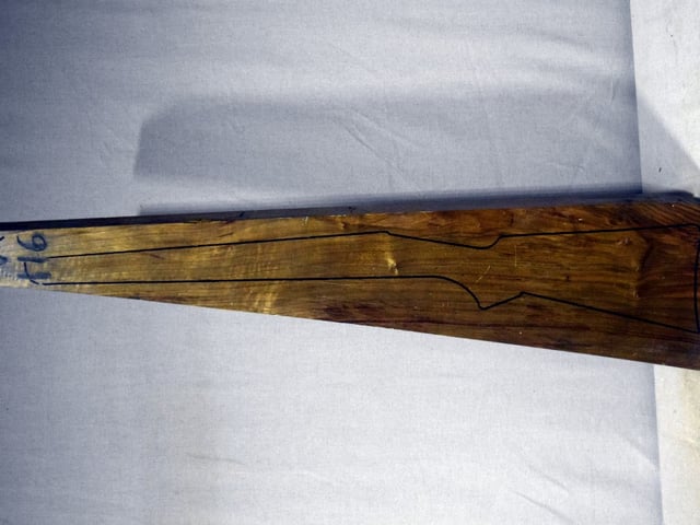 Left side of VR116 stockwood blank