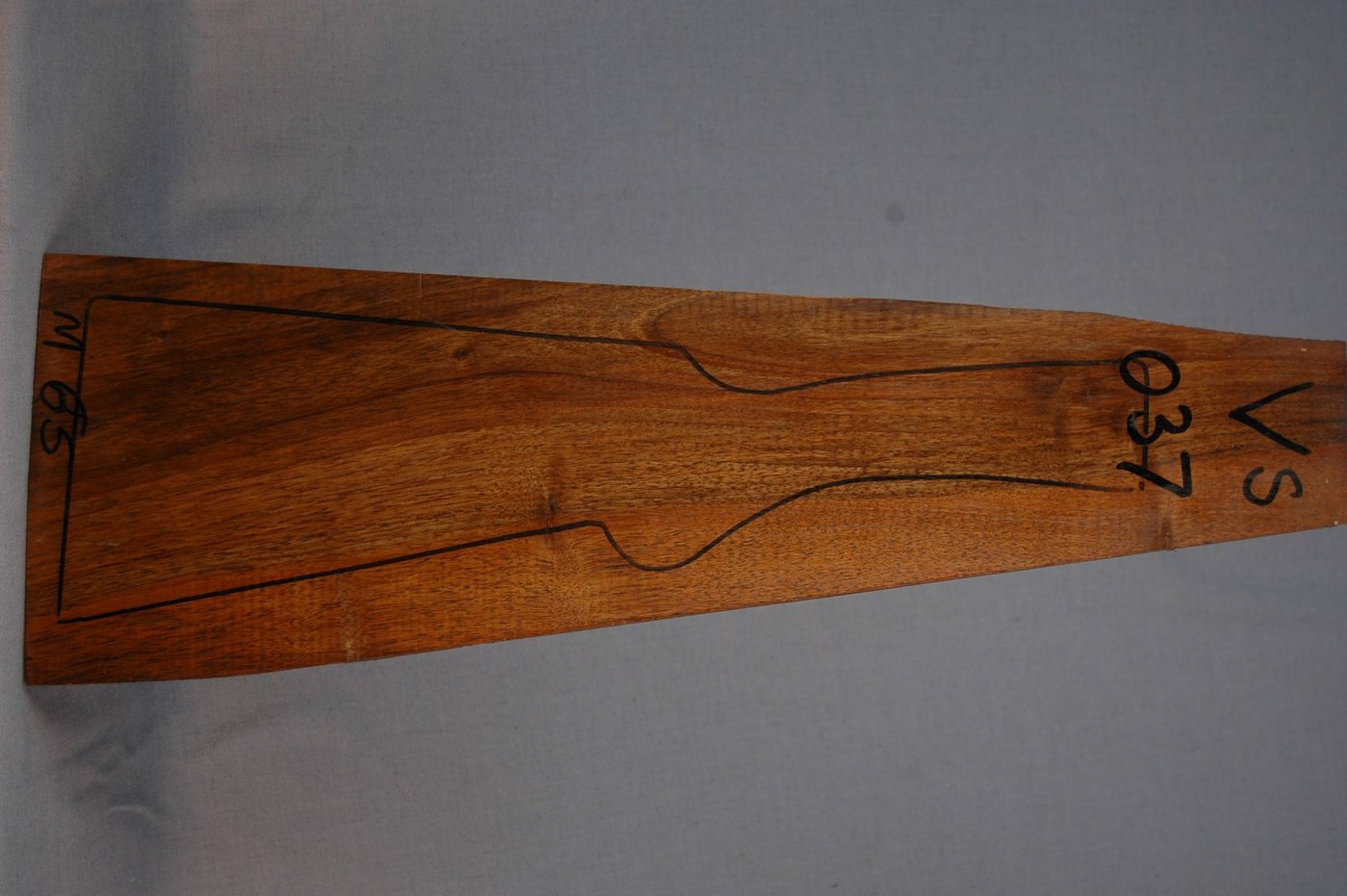 Right side of VS 037 stockwood blank