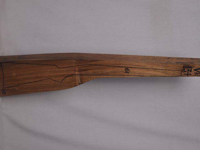 Right side of VR 134 stockwood blank