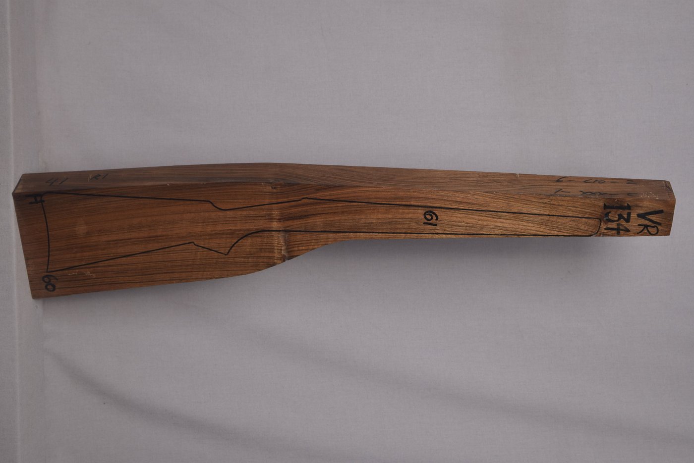 Right side of VR 134 stockwood blank