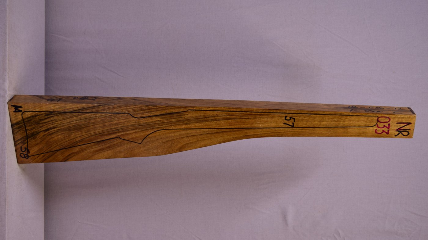 Right side of NR033 stockwood blank