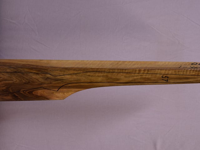 Right side of TR 186 stockwood blank