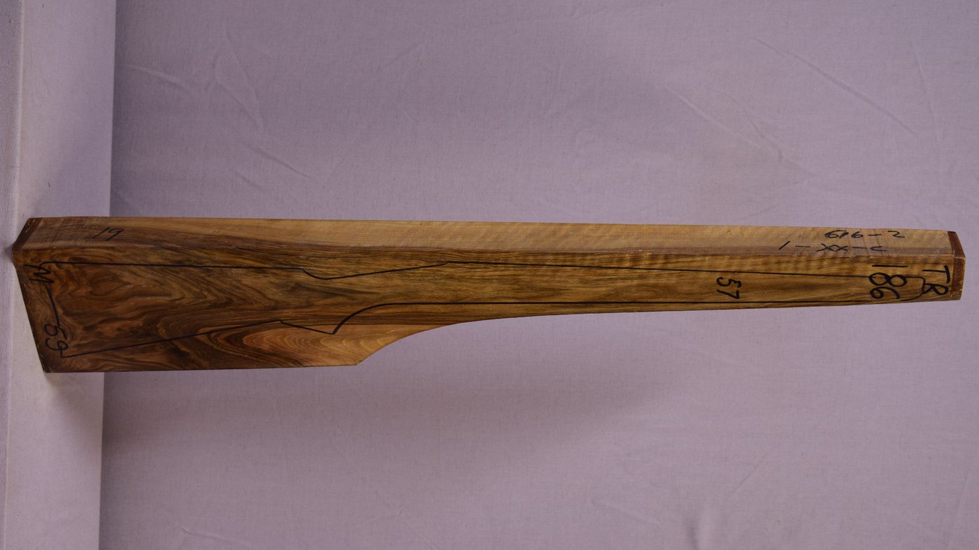 Right side of TR 186 stockwood blank