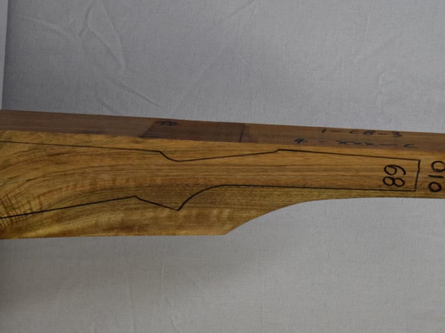 Right side of VTD 010 stockwood blank
