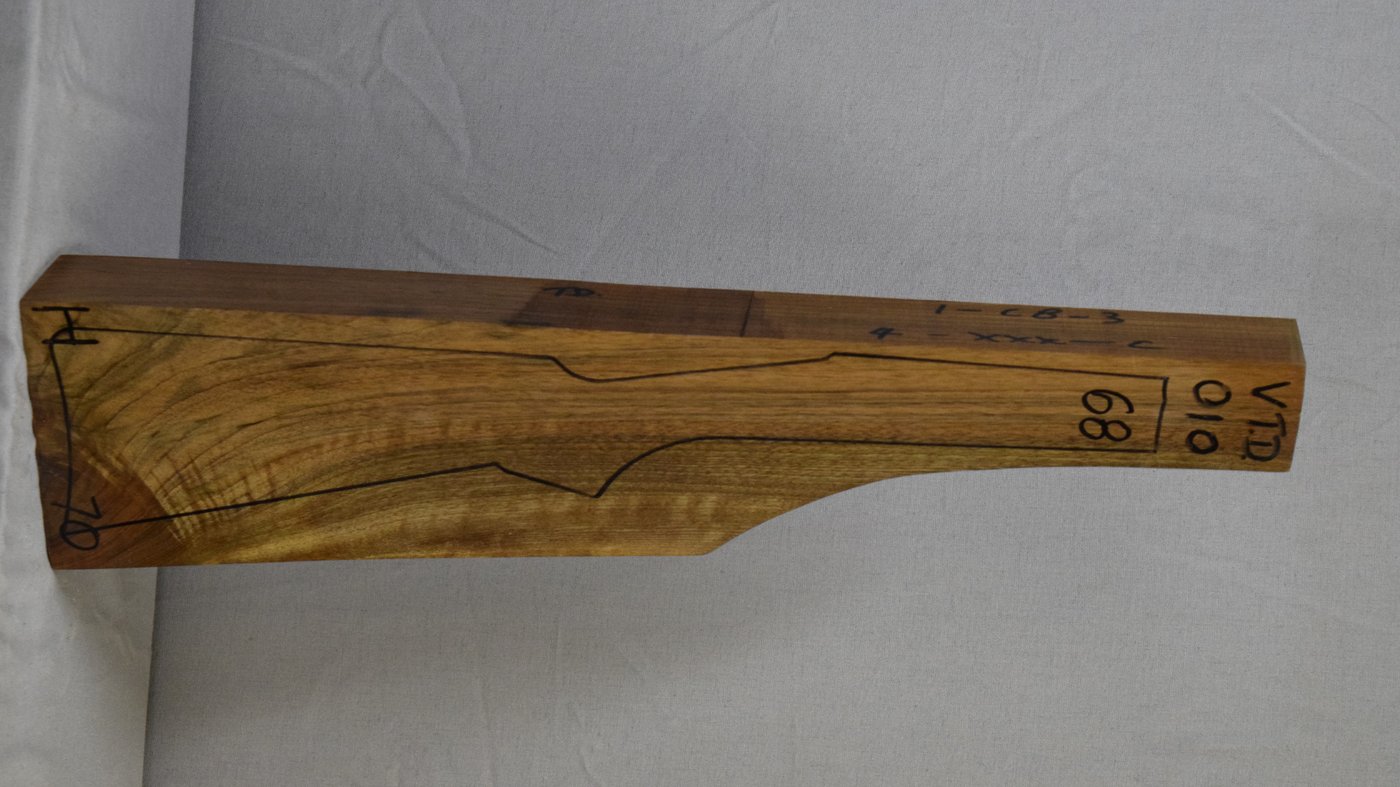 Right side of VTD 010 stockwood blank