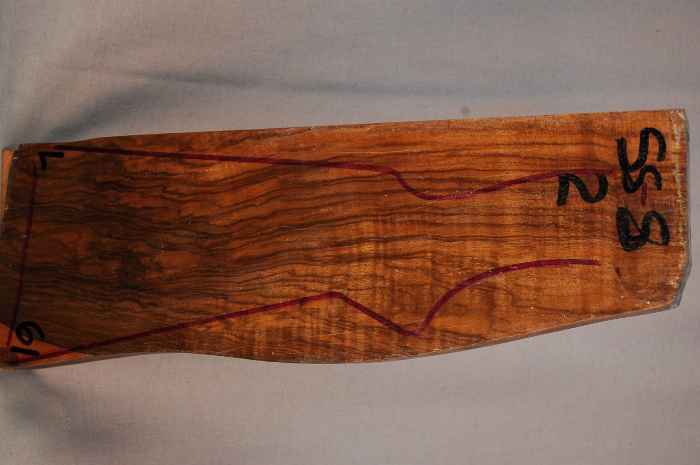 Right side of SS 2 stockwood blank