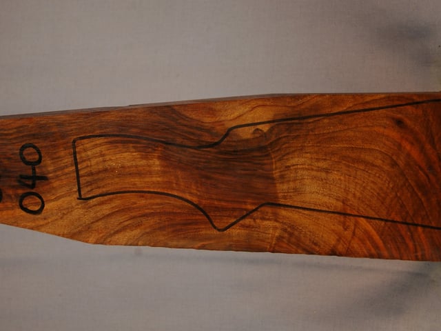 Left side of QS 040 stockwood blank