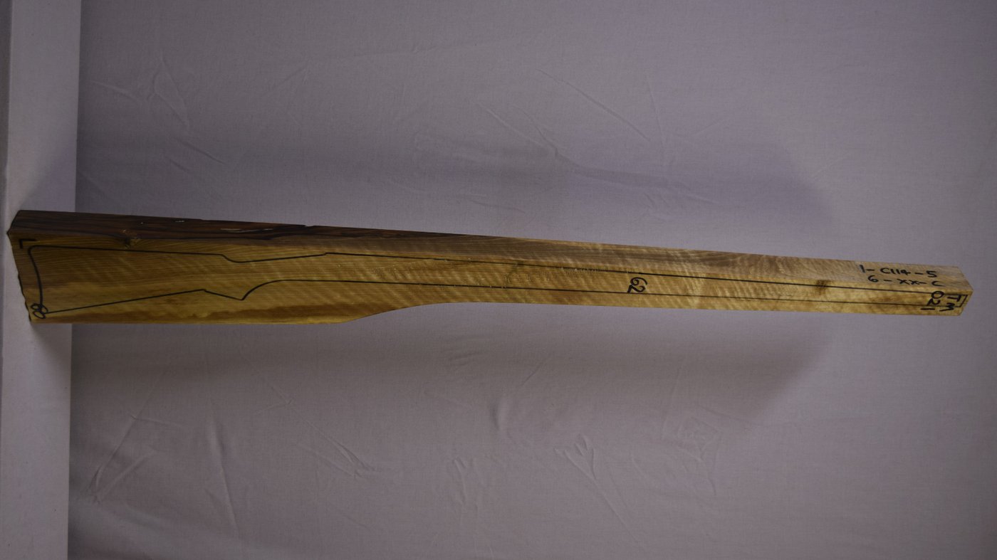 Right side of TM 021 stockwood blank
