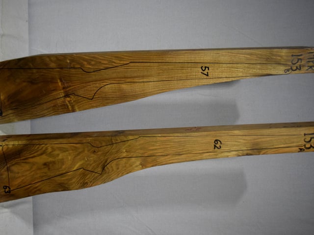 Right side of 153A & 153B stockwood blank