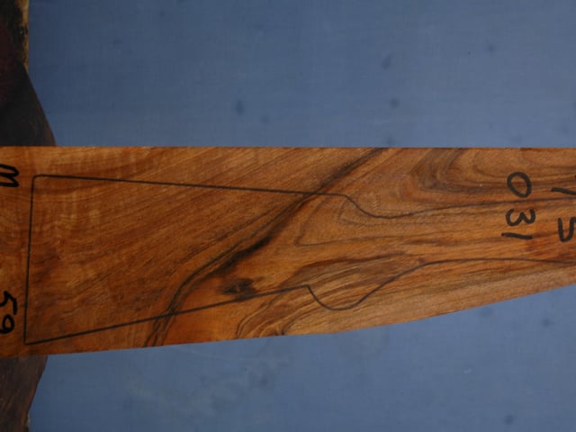 Right side of TS 031 stockwood blank
