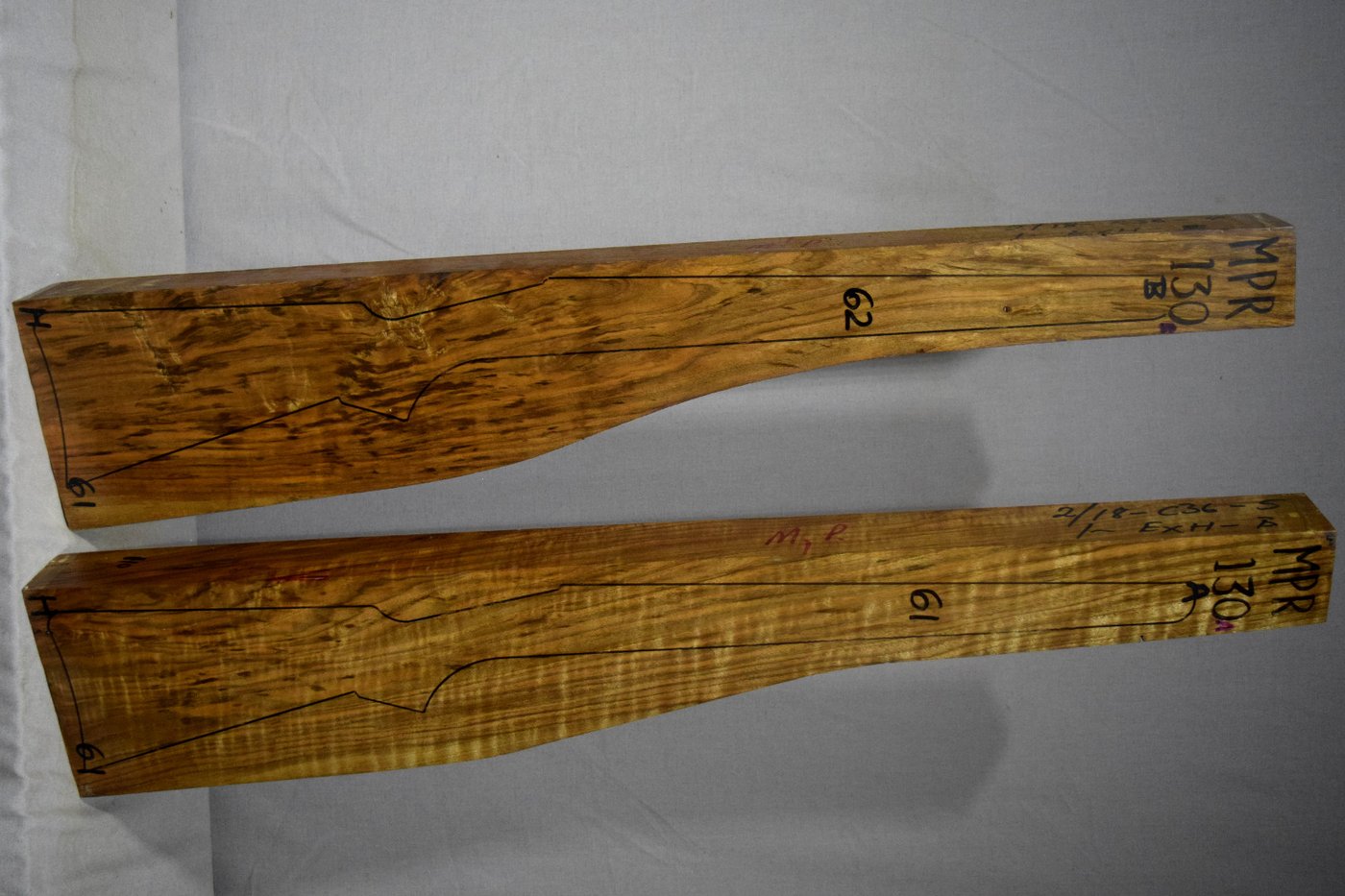 Right side of MPR 130A & 130B stockwood blank