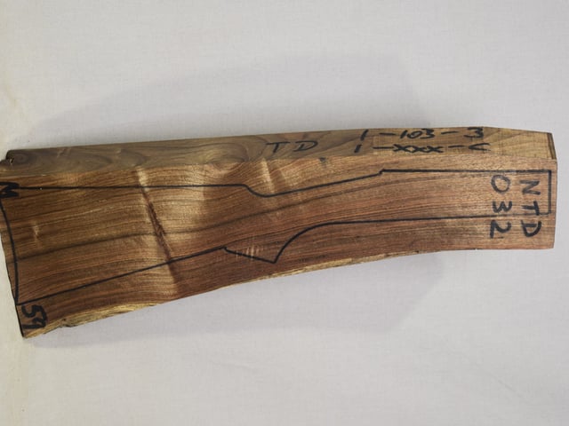 Right side of NTD 032 stockwood blank