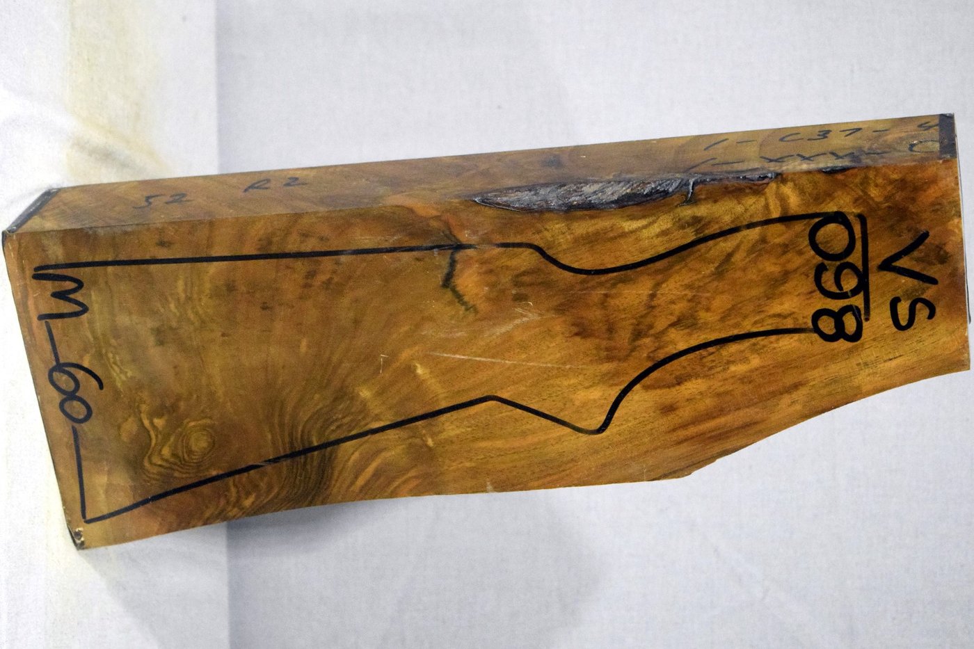 Right side of VS 098 stockwood blank