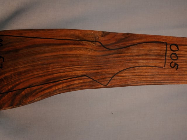 Right side of NS 005 stockwood blank