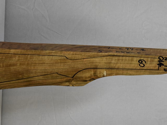 Right side of NTD 014 stockwood blank