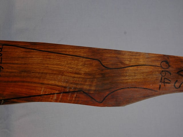 Right side of VS 064 stockwood blank