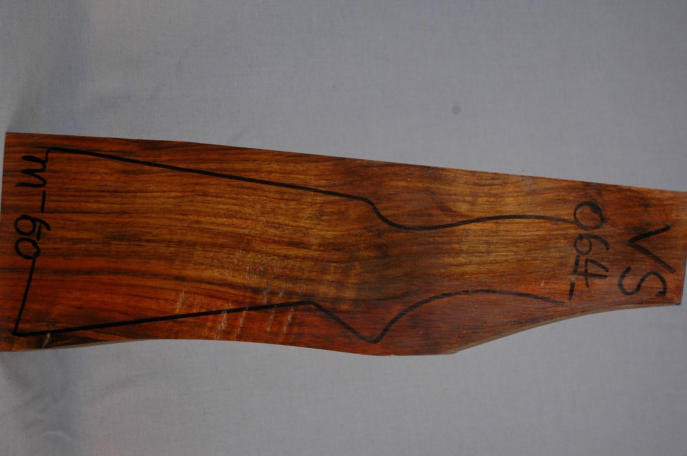 Right side of VS 064 stockwood blank