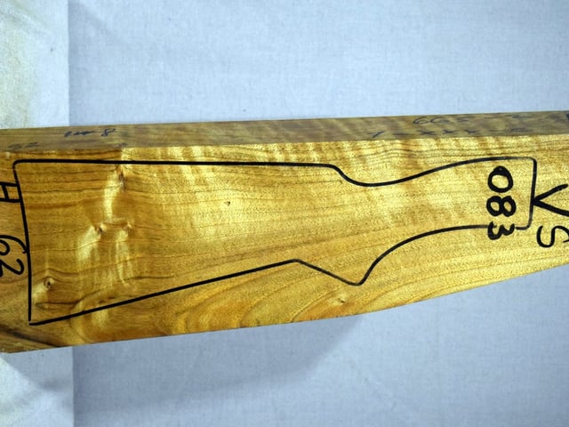 Right side of VS 083 stockwood blank