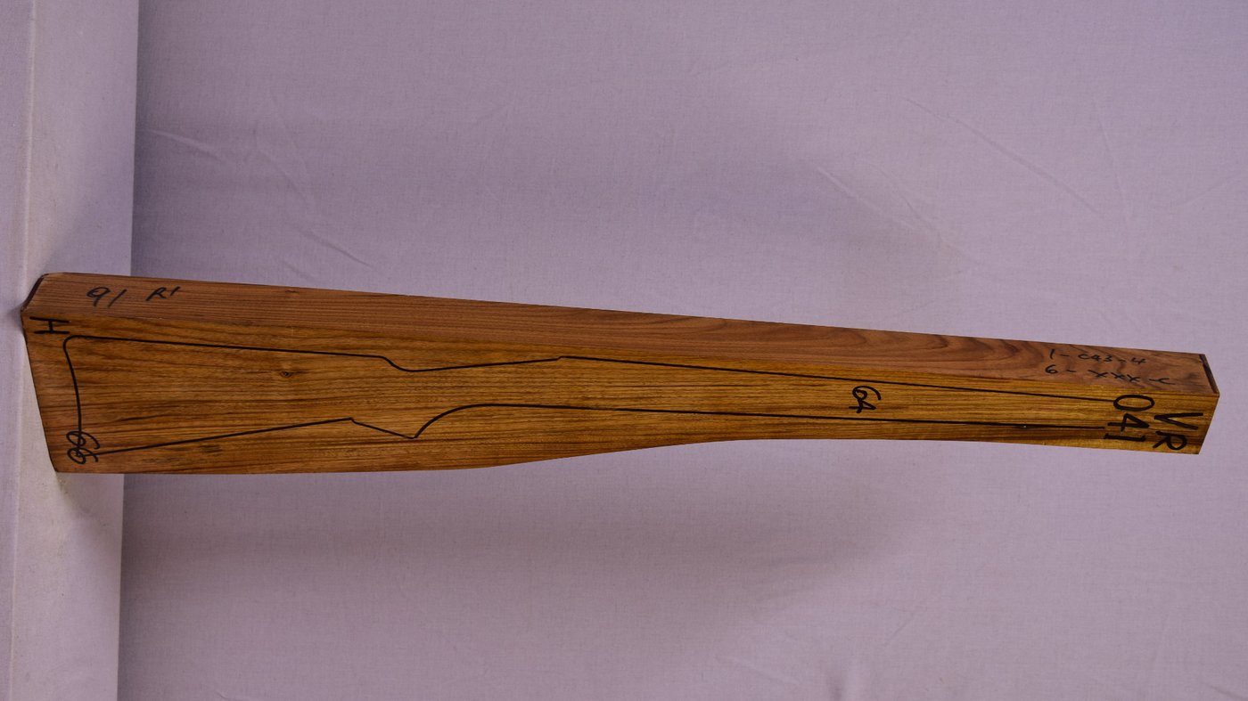 Right side of VR041 stockwood blank