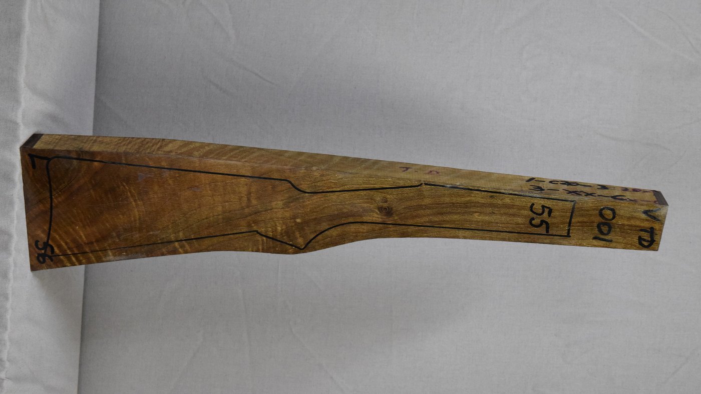 Right side of VTD 001 stockwood blank