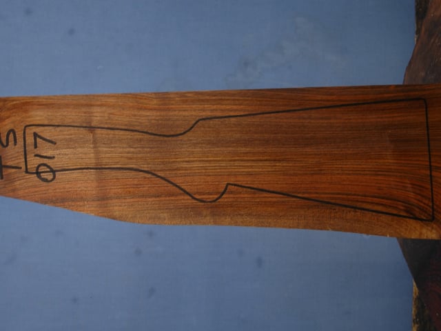 Left side of TS 017 stockwood blank