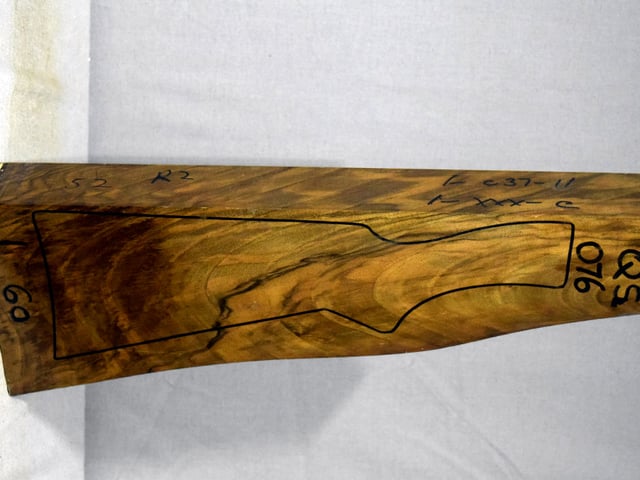 Right side of QS 076 stockwood blank