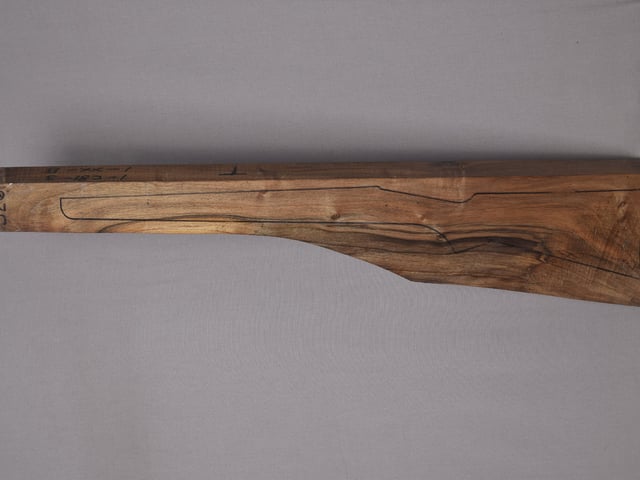 Left side of TR 326 stockwood blank
