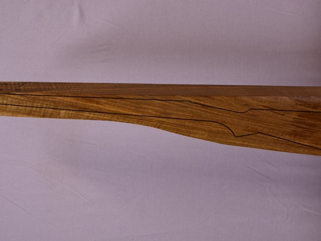 Left side of VR105 stockwood blank