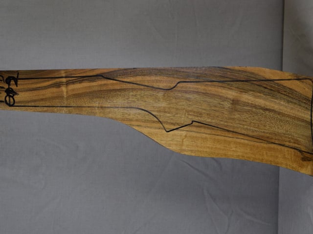 Left side of TTD 012 stockwood blank