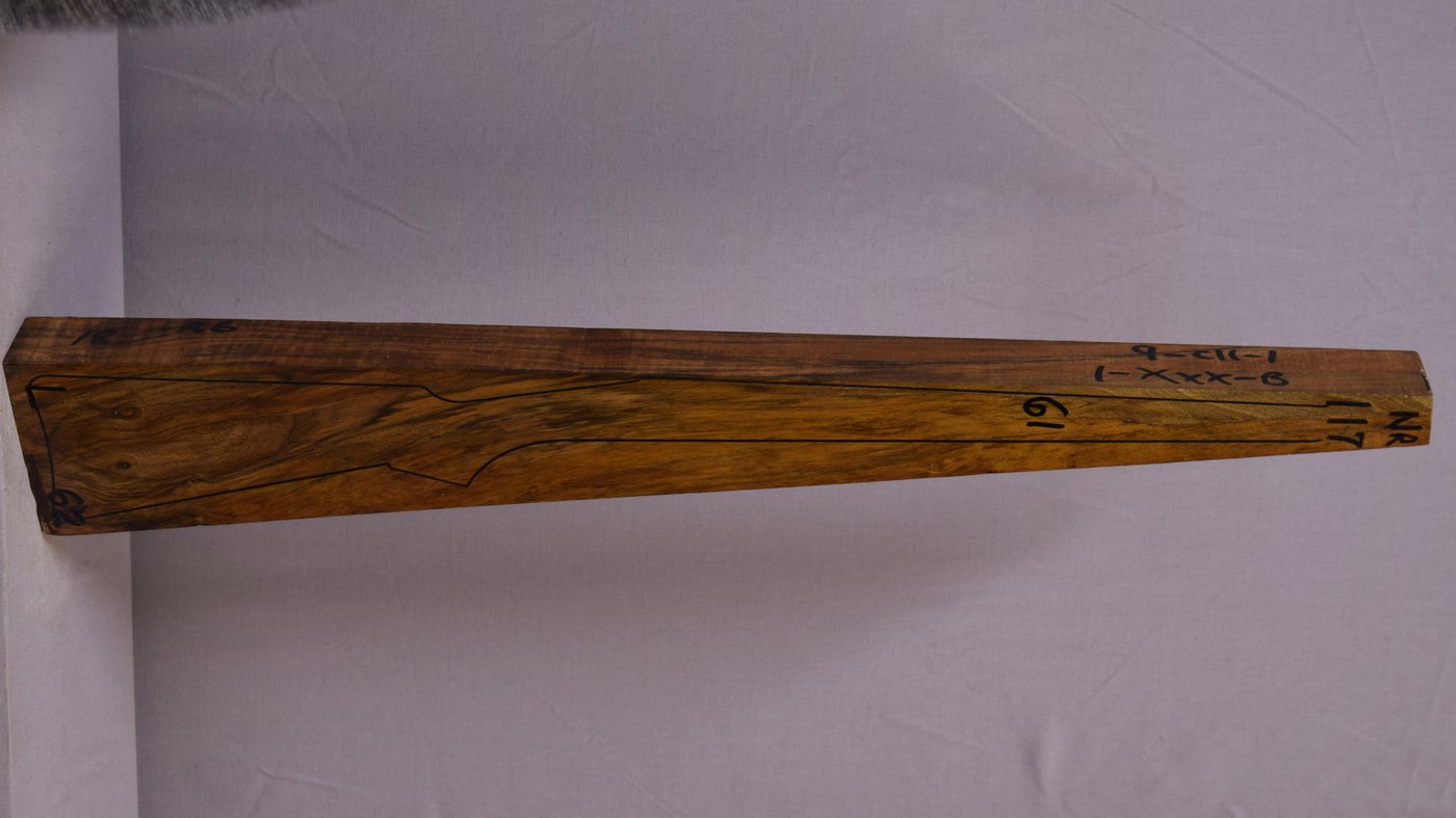 Right side of NR 117 stockwood blank