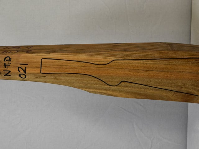 Left side of NTD 021 stockwood blank
