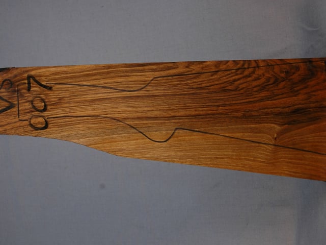 Left side of VS 007 stockwood blank