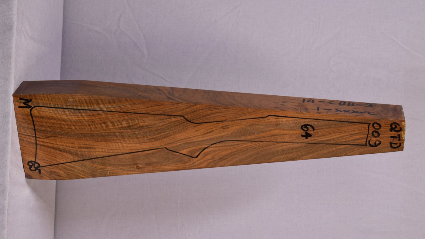 Right side of QTD 009 stockwood blank