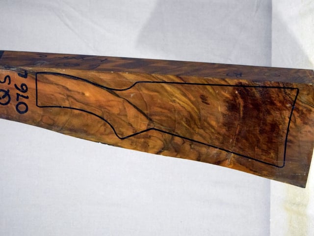 Left side of QS 076 stockwood blank
