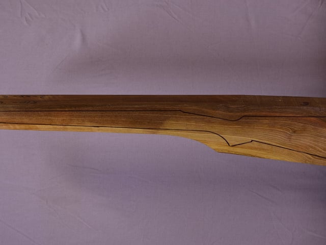 Left side of TR 167 stockwood blank