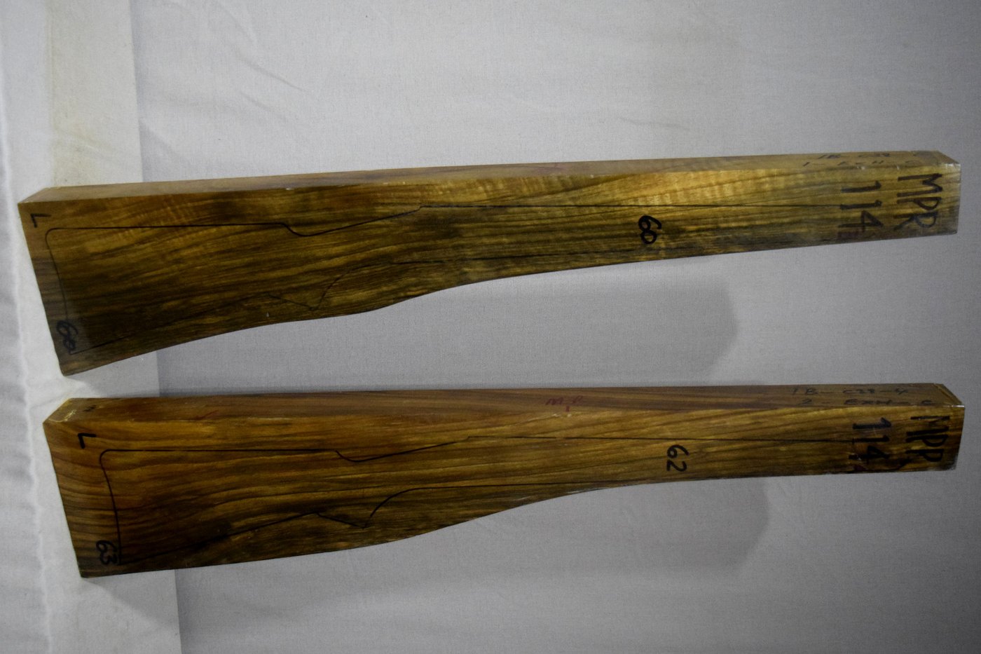 Right side of MPR 114A & 114B stockwood blank
