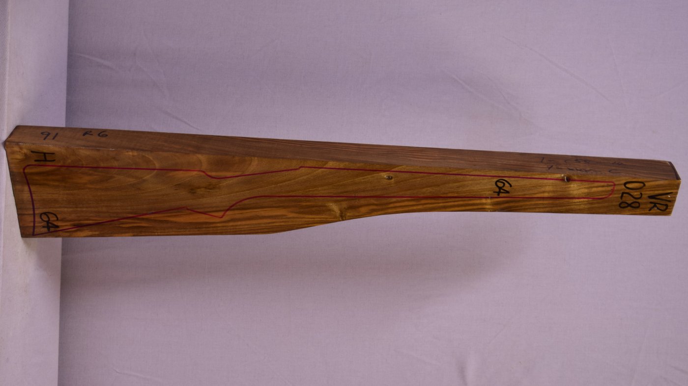 Right side of VR028 stockwood blank
