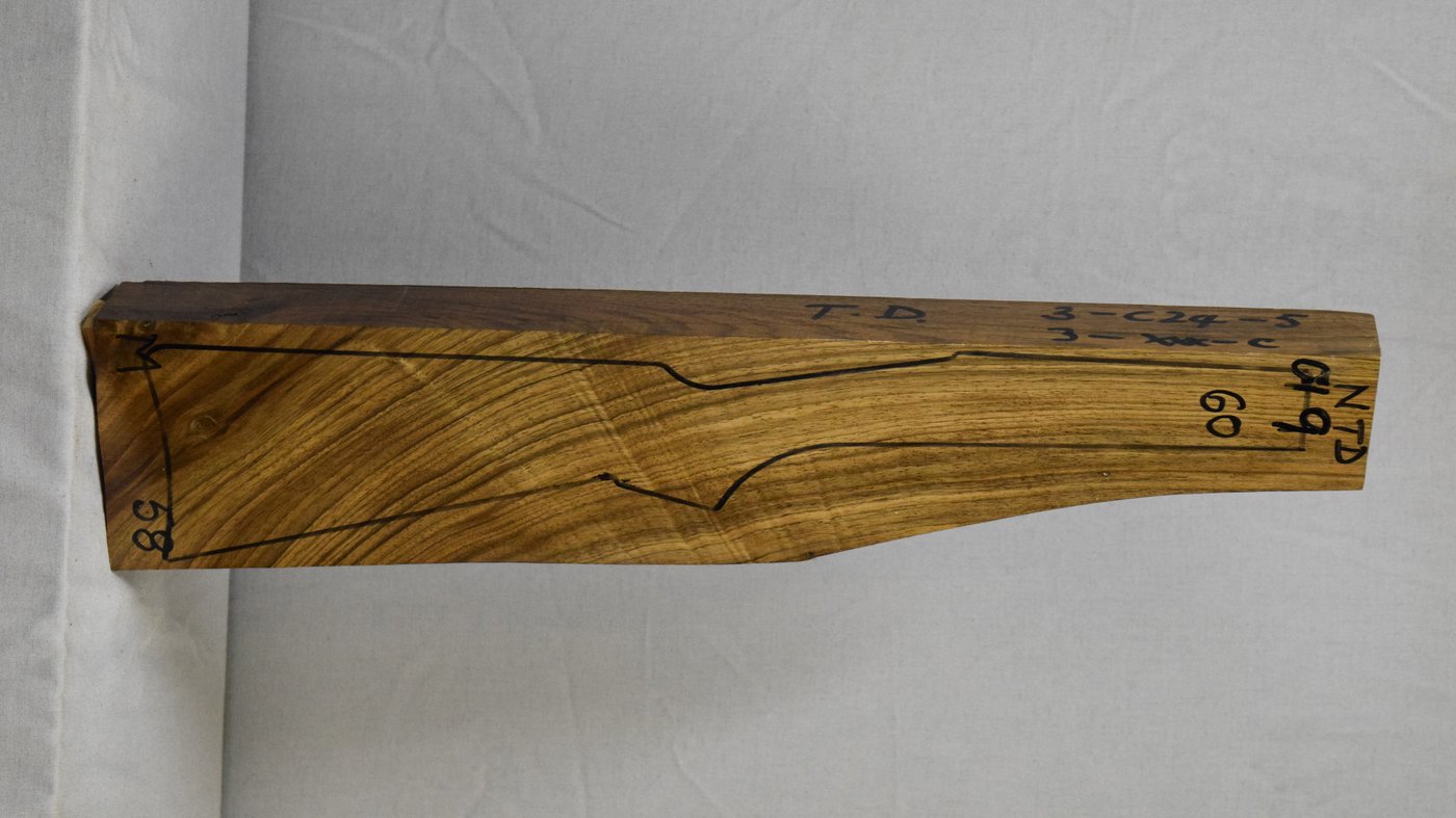 Right side of NTD 019 stockwood blank
