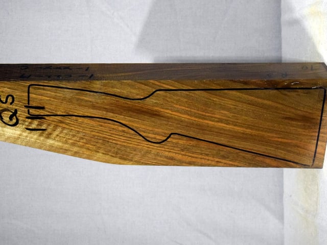 Left side of QS 111 stockwood blank
