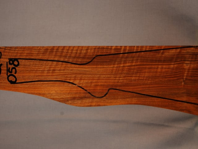 Left side of QS 058 stockwood blank