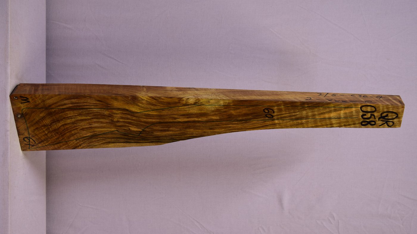 Right side of QR058 stockwood blank