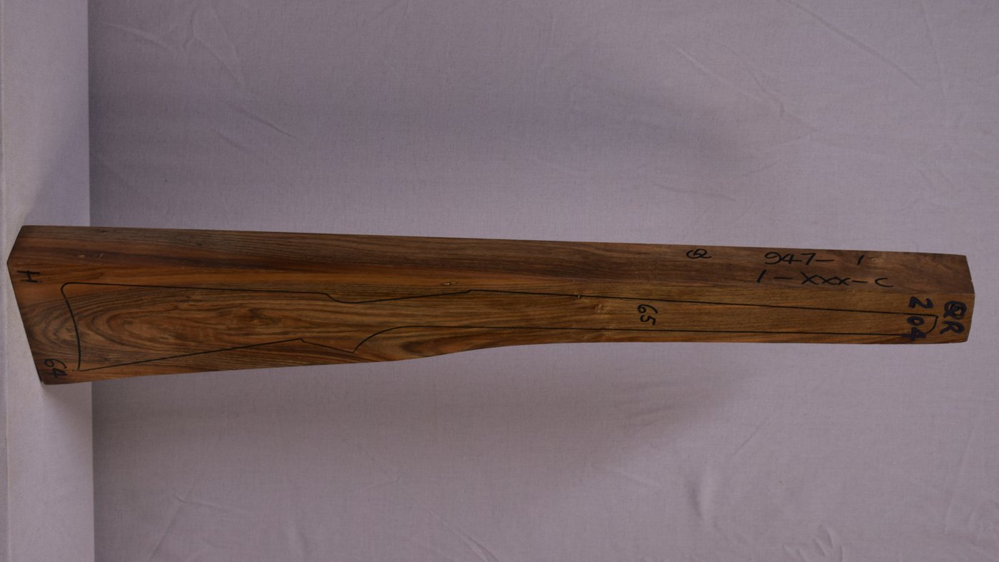 Right side of QR 204 stockwood blank