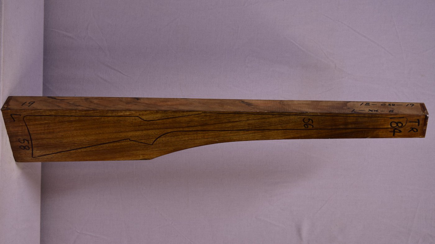 Right side of TR 184 stockwood blank