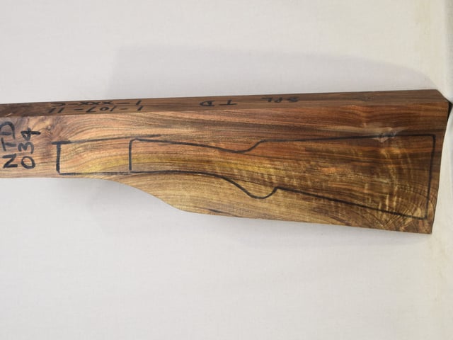 Left side of NTD 034 stockwood blank