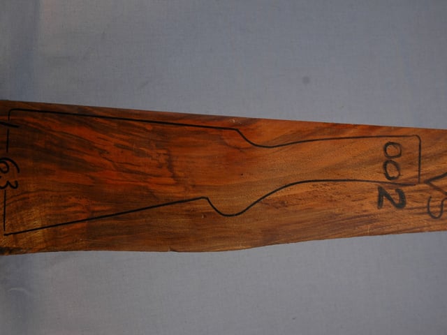 Right side of VS 002 stockwood blank